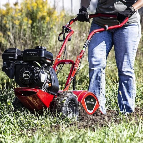 earthquake 33970 victory rear tine tiller, powerful 212cc 4 cycle viper engine